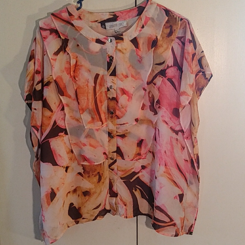 Colorful blouse by JLo Sz P XL